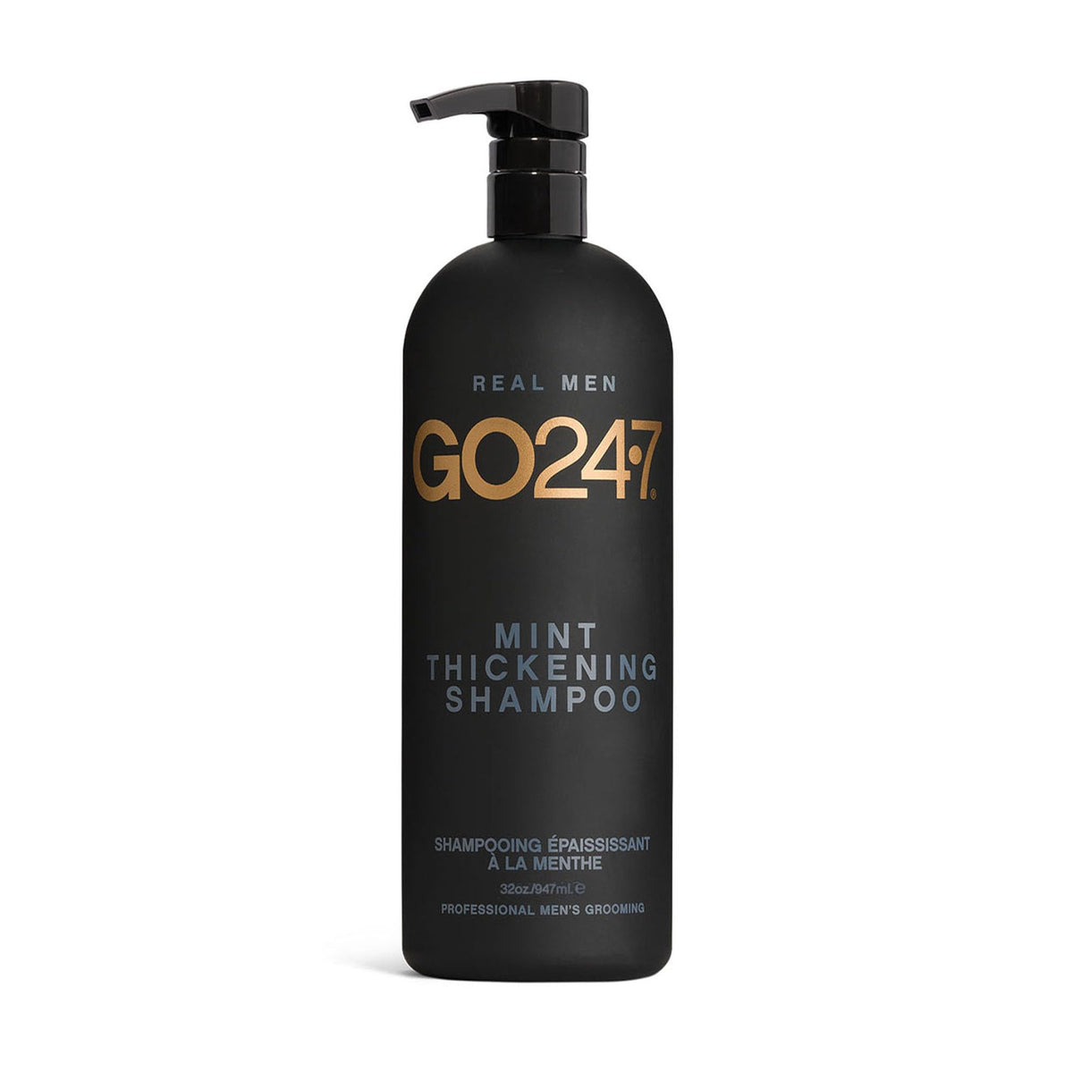 GO247 front bottle view showing packaging and fresh mint scent benefit