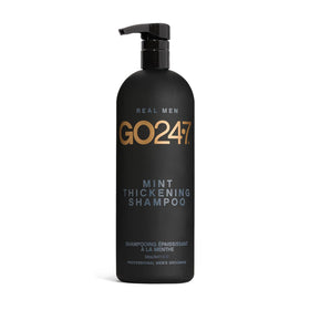 GO247 front bottle view showing packaging and fresh mint scent benefit