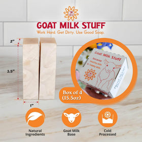 Goat Milk Stuff PURITY side label detail displaying ingredients and origin
