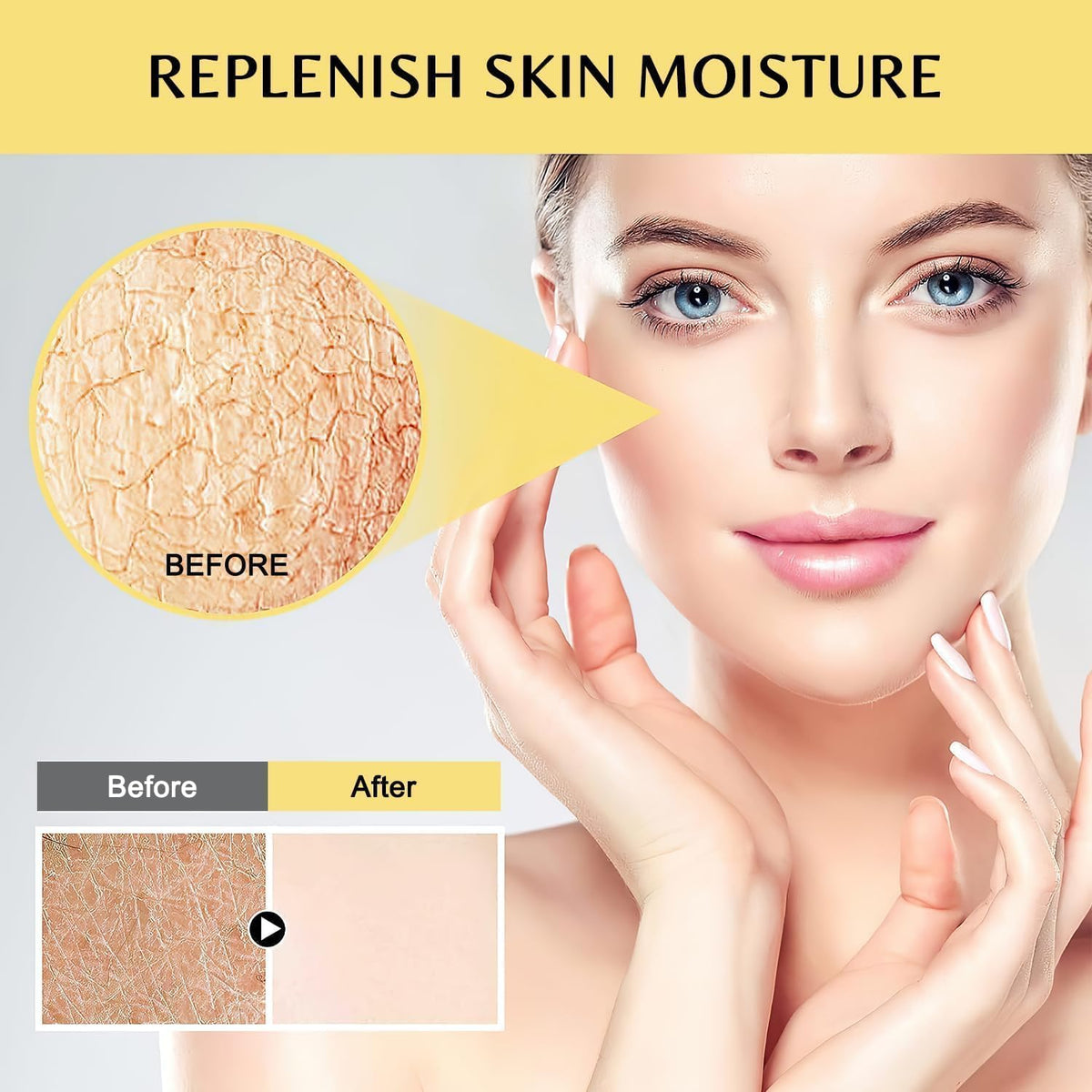 GOCAYRRY essence on hand illustrating lightweight absorption and hydration boost