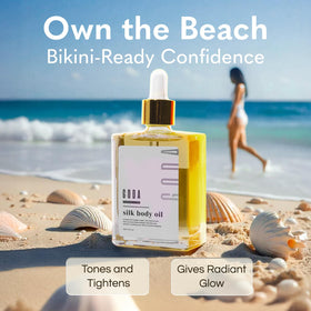GODA application on leg after shower showing quick absorption benefit