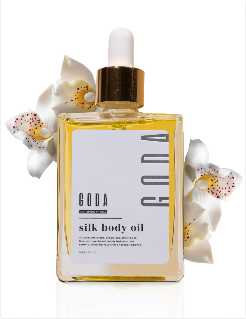 GODA bottle front view showing sleek packaging and premium appeal