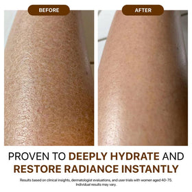 GODA oil texture on hand highlighting silky absorption and hydration