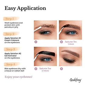 Godefroy creamy brow color texture swatch for natural blending
