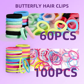 Goffing cotton bands and baby ties detail showing soft materials benefit reduced hair damage