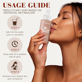 GOGIFTGO ingredient label close-up listing vitamins and beta-carotene for skin support
