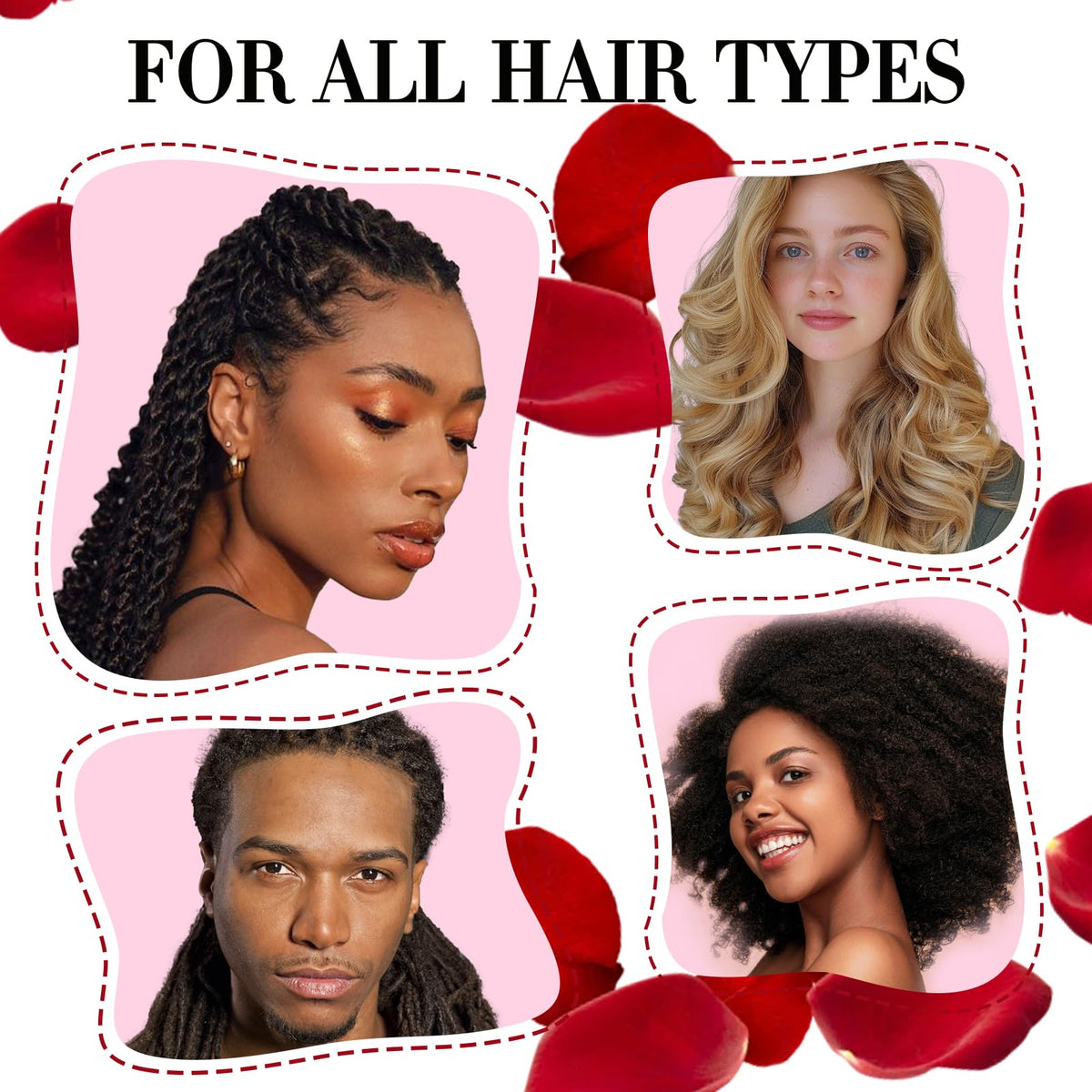 Goiple before and after locs showing enhanced shine and definition benefit