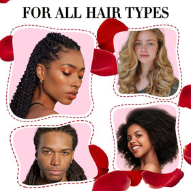 Goiple before and after locs showing enhanced shine and definition benefit