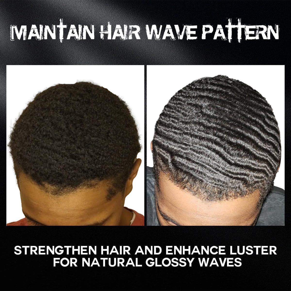 Goiple before and after wave progress, visible pattern improvement over time