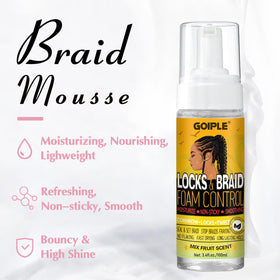 Goiple braid gel label close-up highlighting strong hold