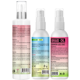 Rose petals and mint leaves next to Goiple bottle highlighting soothing botanical benefits