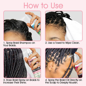 Goiple mist on twists smoothing flyaways and adding shine without greasy residue