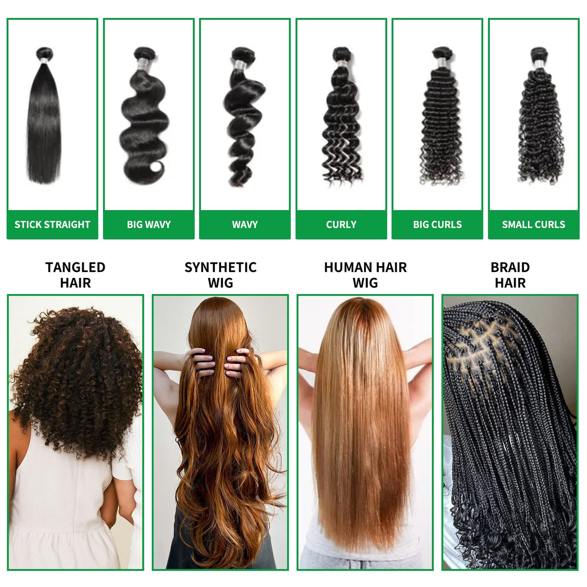 goiple detangler brush and spray used to remove tangles easily