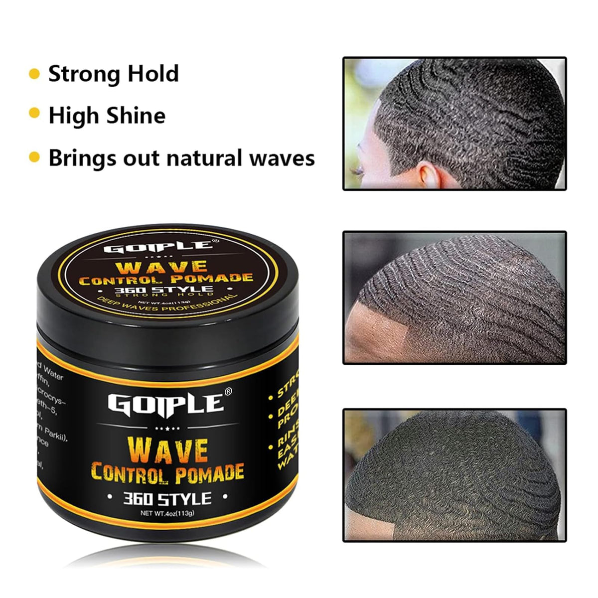 Goiple silky du-rag and soft wave cap laid flat, secures overnight compression