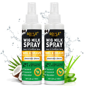 Goiple front packaging spray bottle showing product and benefit of easy conditioning
