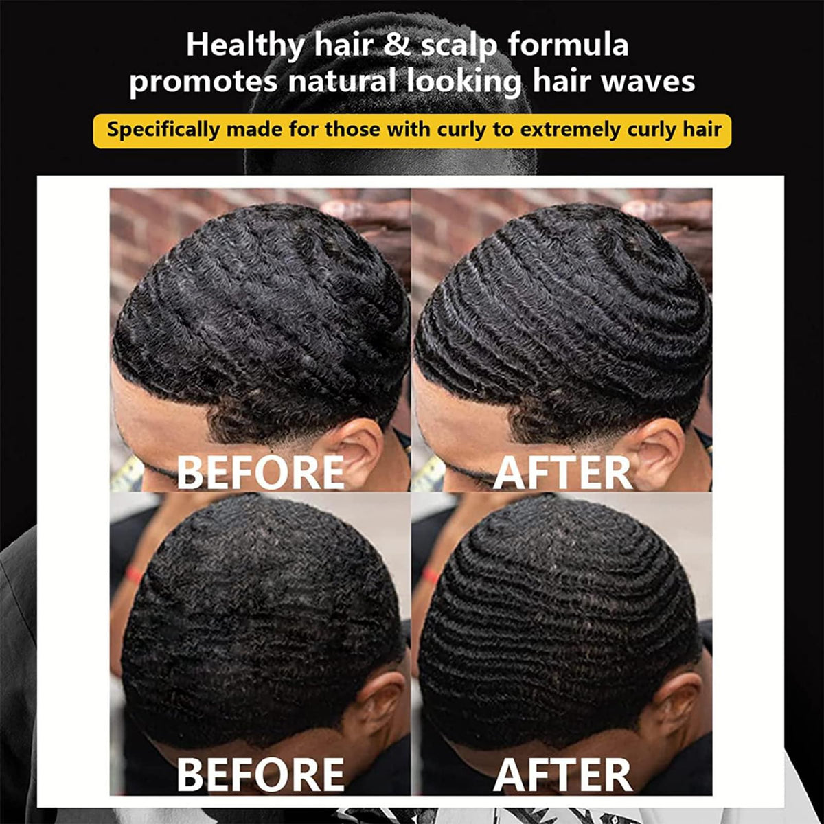 Goiple in-use brushing session demonstrating brush technique that enhances waves