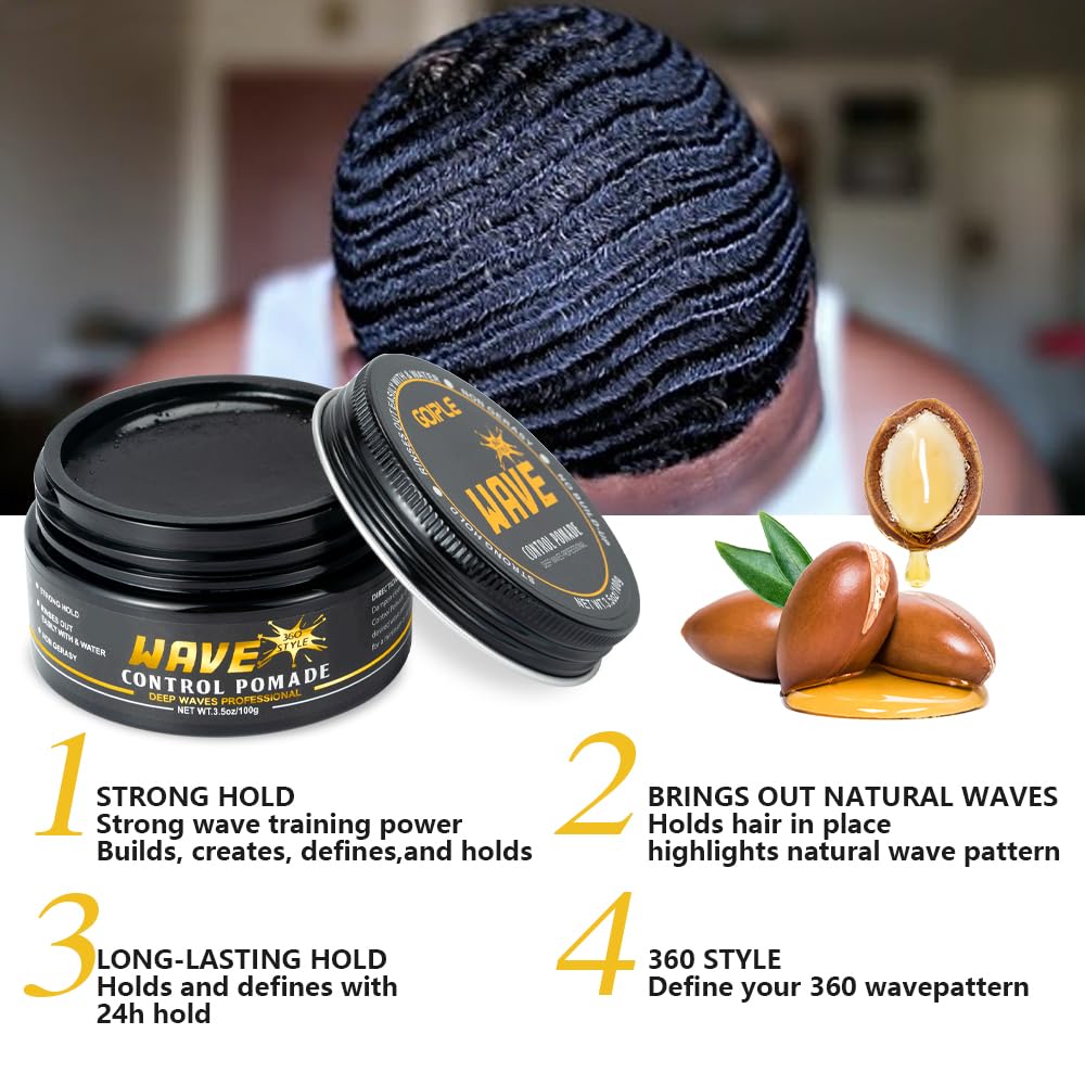 Goiple opened tub showing smooth pomade texture that spreads easily