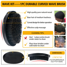 Goiple pocket combs beside curved brush to illustrate travel-ready grooming tools