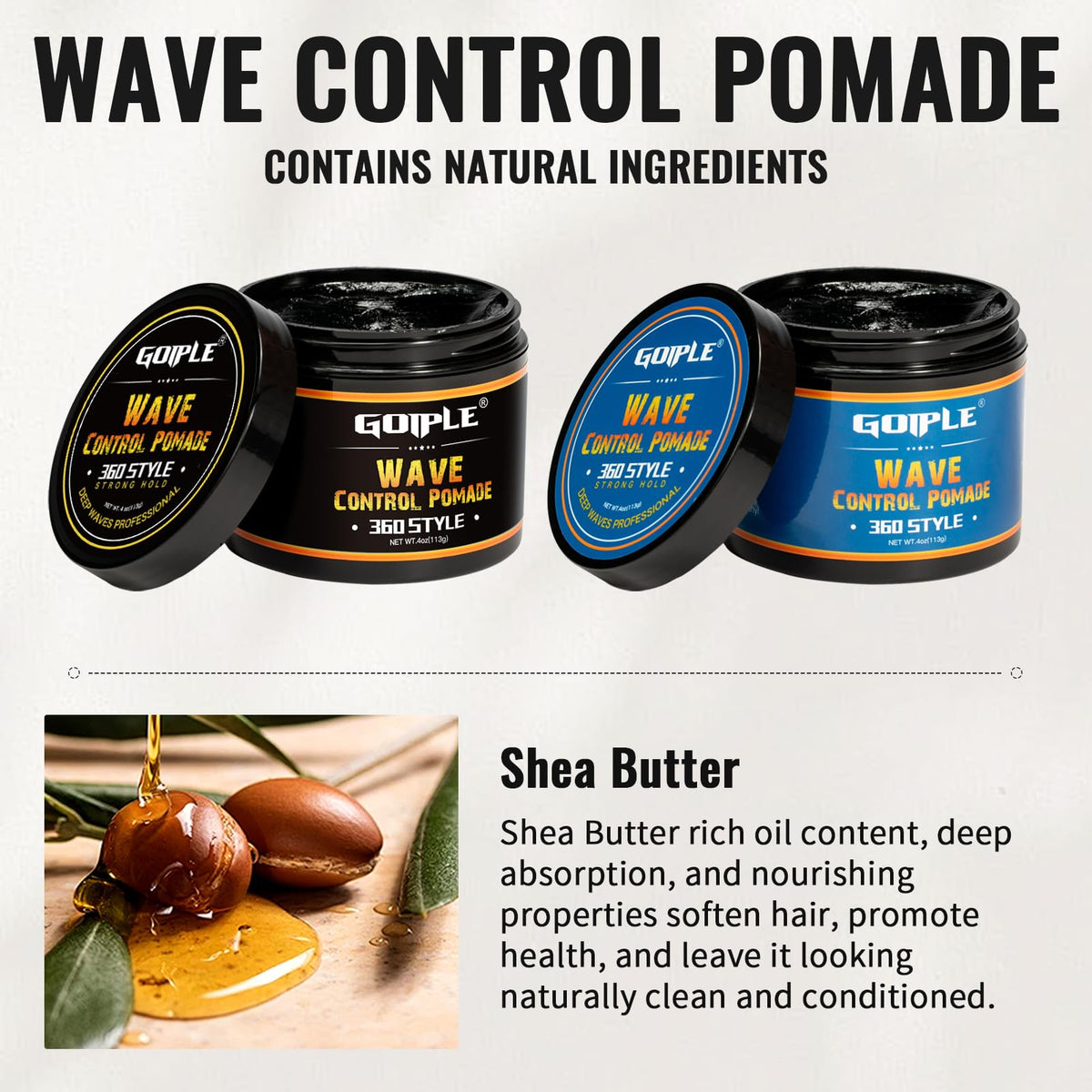 Goiple pomade on fingers ready to apply for precise hold and wave shaping