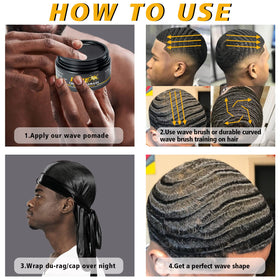 Goiple pomade texture on a hand highlighting water-based cream for easy washout