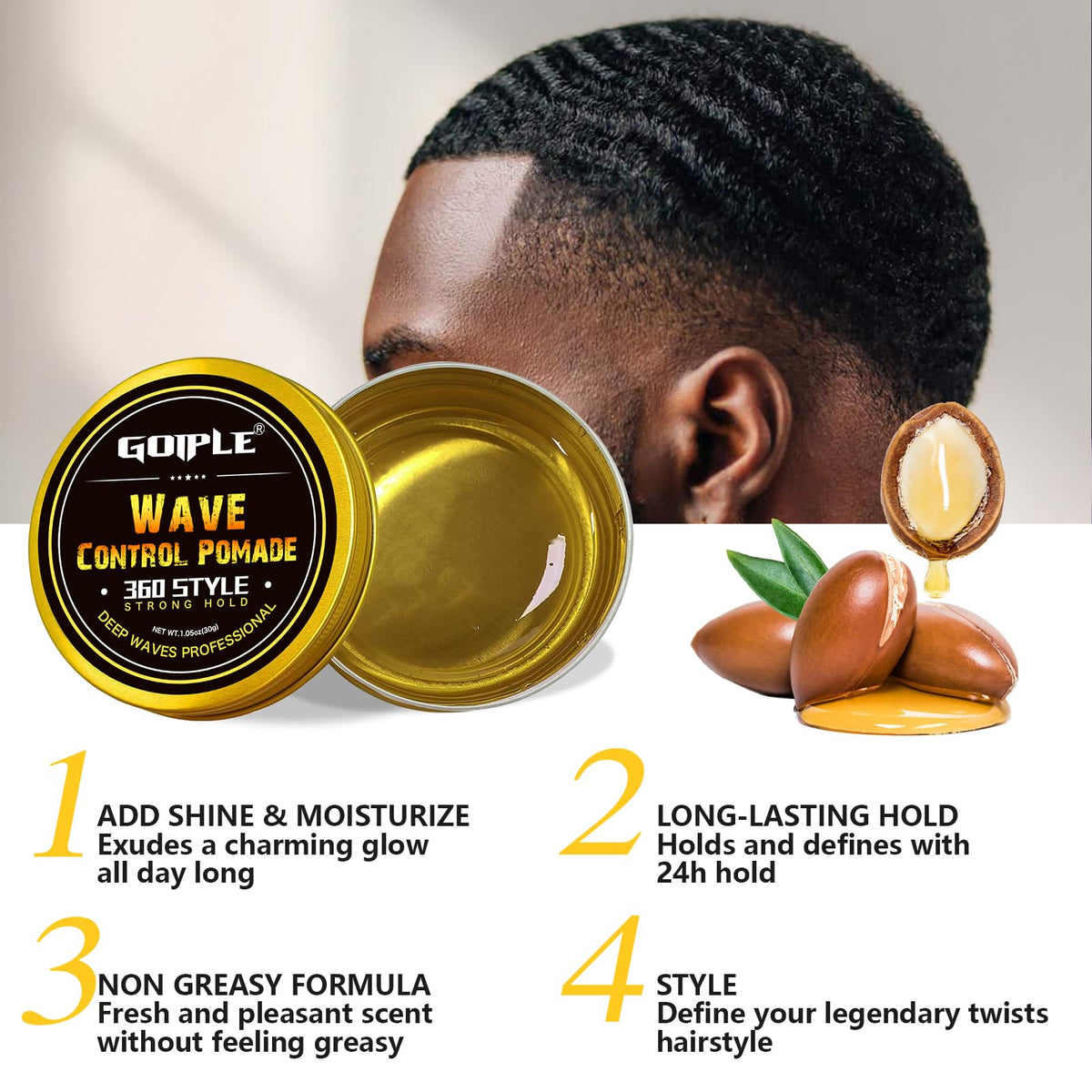 Goiple satin durag folded offering friction-free overnight wave protection