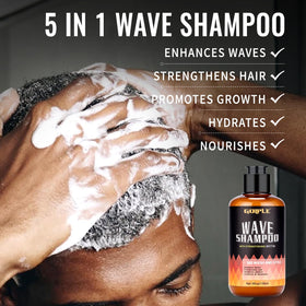 Goiple shampoo bottle label detail showing ingredients and gentle cleansing benefit