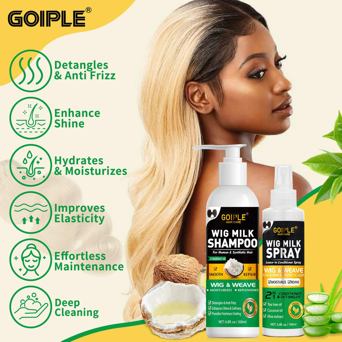 goiple close-up synthetic fiber texture showing smooth shine