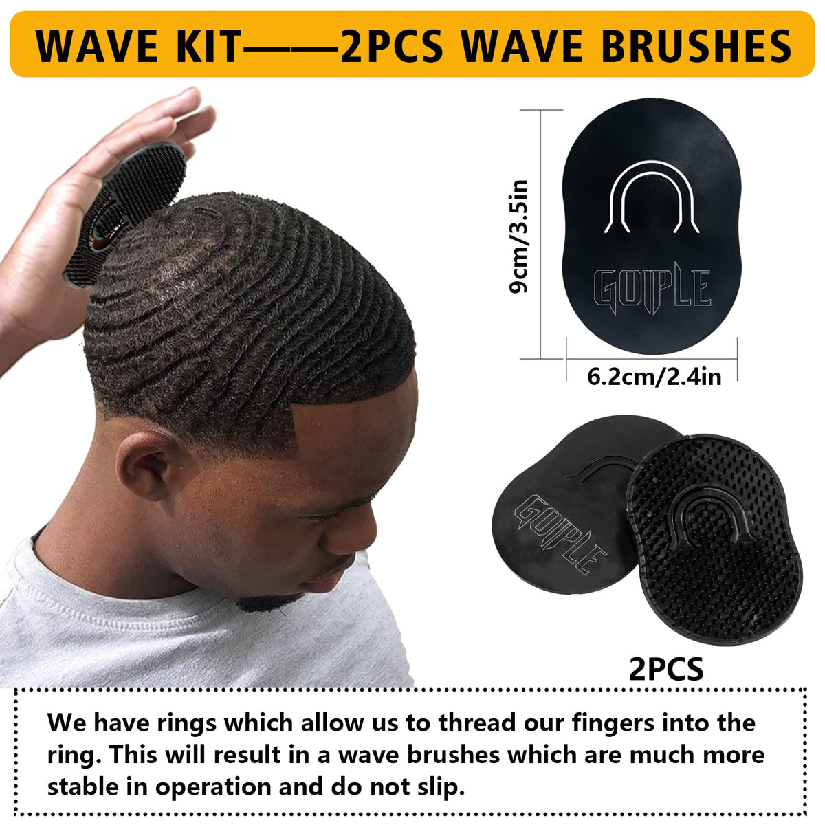 Goiple wave cap fitted on a mannequin head showing snug compression benefit