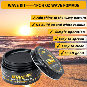 Goiple full kit laid out with pomade brush combs and du-rags for complete wave training