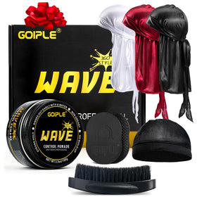 Goiple jar front view showing label and pomade for easy identification and control
