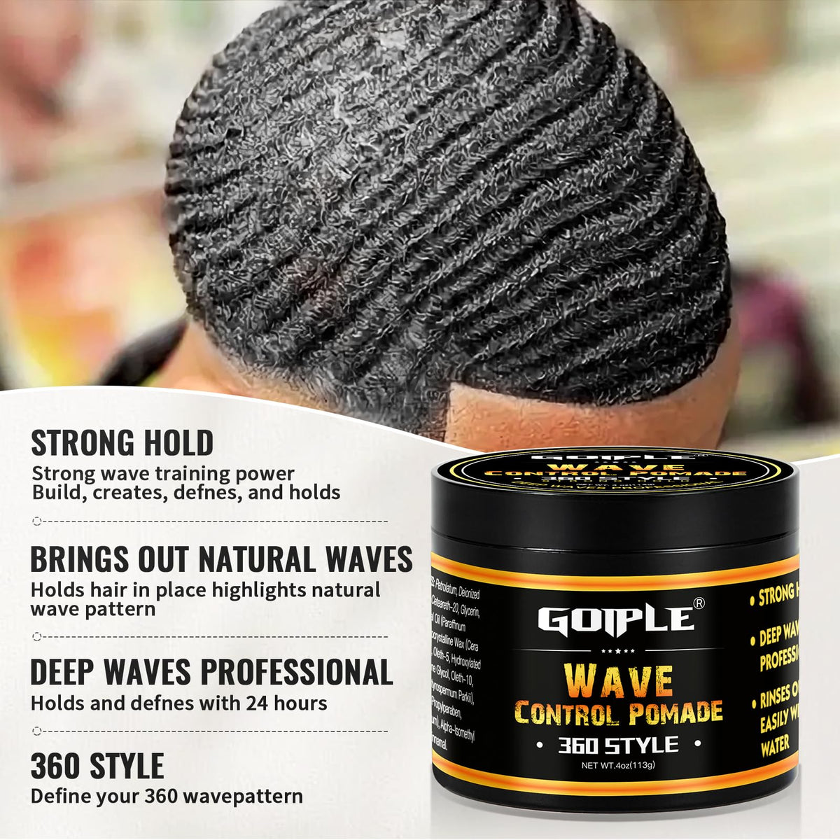 Goiple before and after waves comparison illustrating improved wave definition