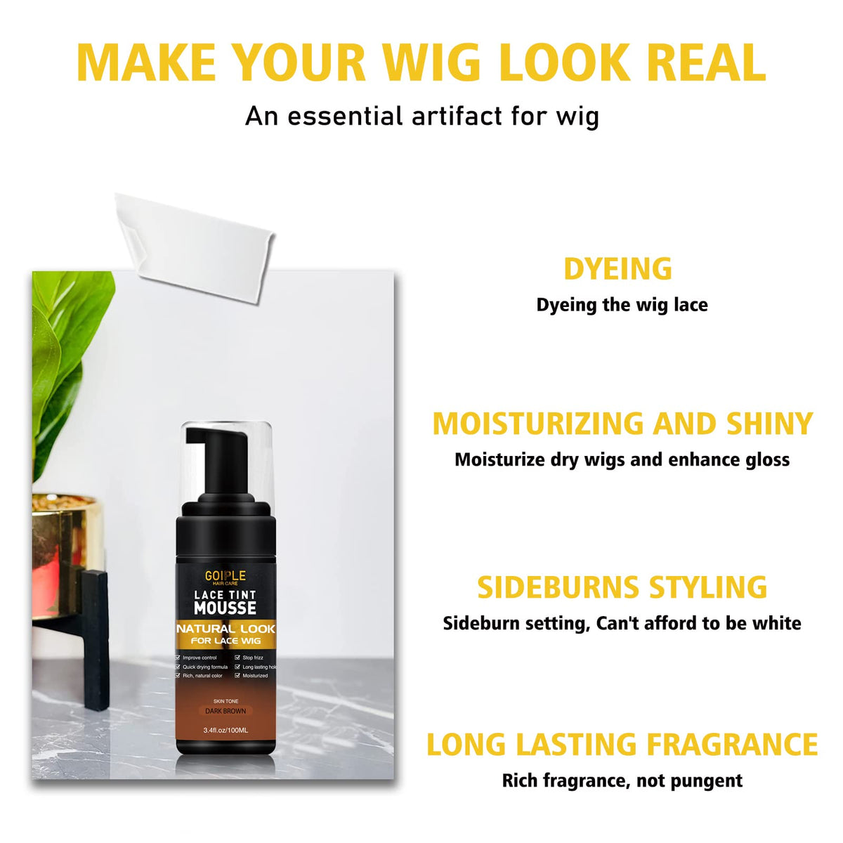 Goiple wig glue and remover bottles for secure wear and safe removal