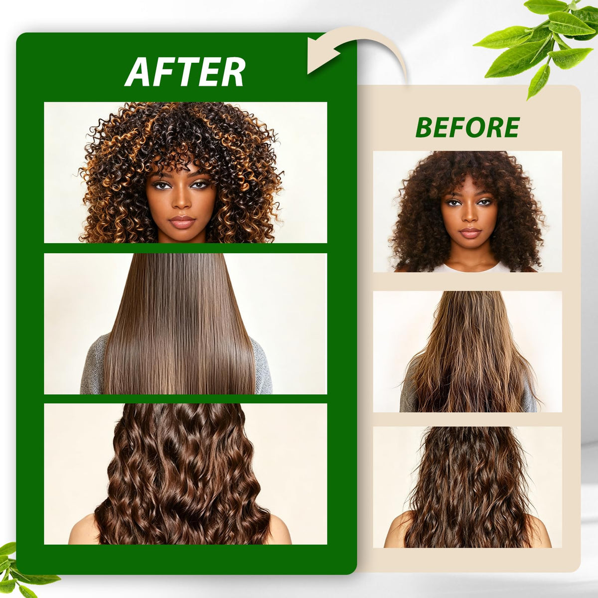 Goiple wig on mannequin in lifestyle shot showing natural movement and shine