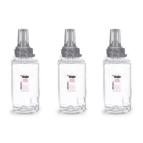 GOJO front packaging showing refill cartridge and brand, benefits hygiene