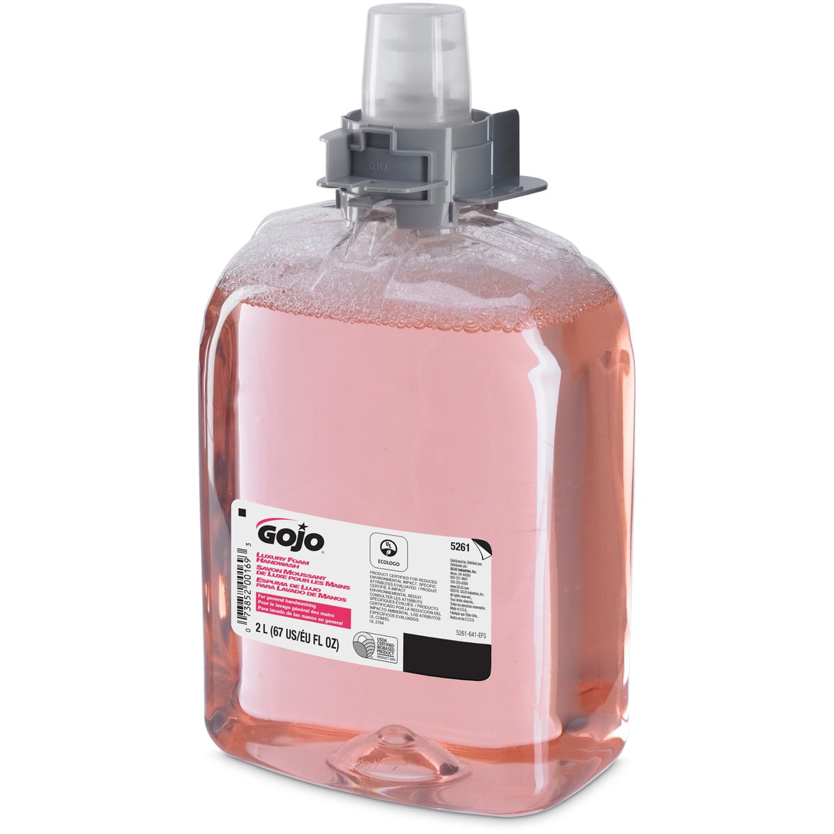 GOJO 2000 mL bottle beside common objects showing scale advantage