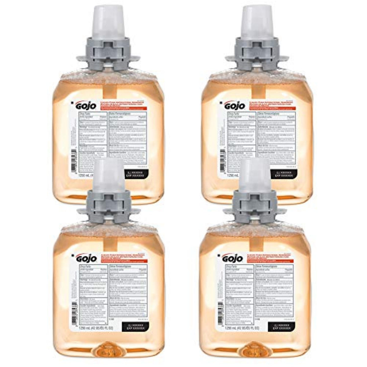GOJO front packaging showing 1250 mL refill and product details for easy selection