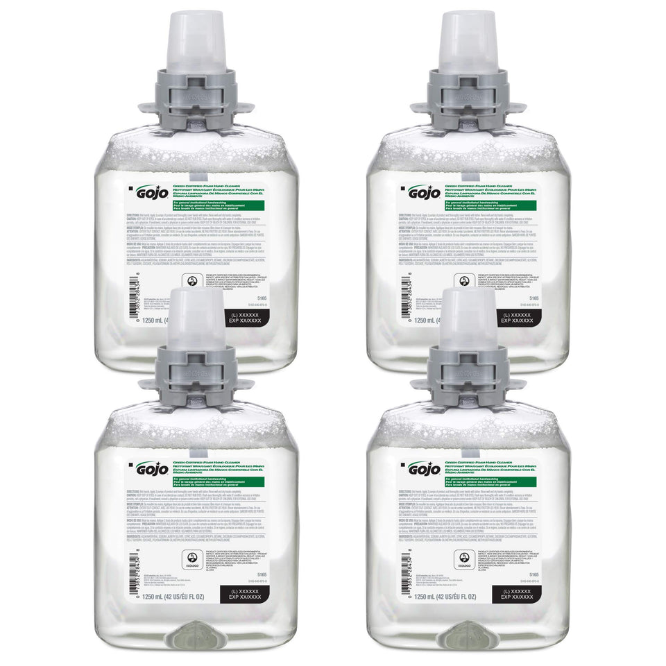 GOJO front packaging view showing product label and eco certifications for quick identification