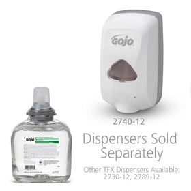 GOJO foam texture on hands showing rich lather and gentle skin-friendly cleansing
