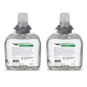 GOJO front packaging showing 1200 mL refill and sustainability labels, supports eco goals