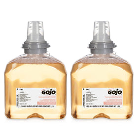 GOJO front packaging showing two TFX 1200 mL refills and product name for easy identification