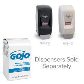 GOJO label and certification closeup showing USDA and ECOLOGO recognition benefit