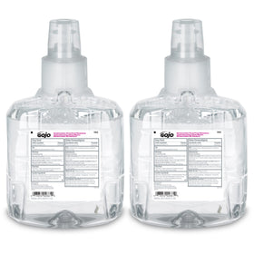 GOJO plum refill front label showing capacity and fragrance benefit