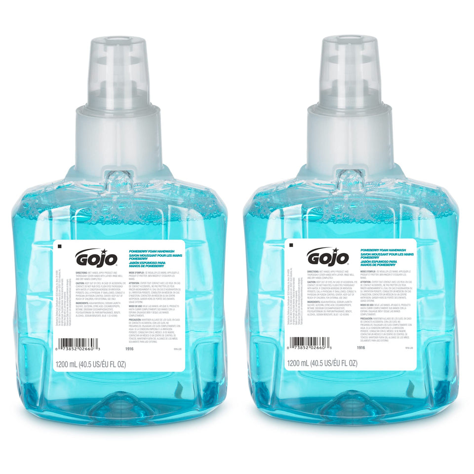 GOJO Pomeberry front packaging showing product and scent for confident replenishing