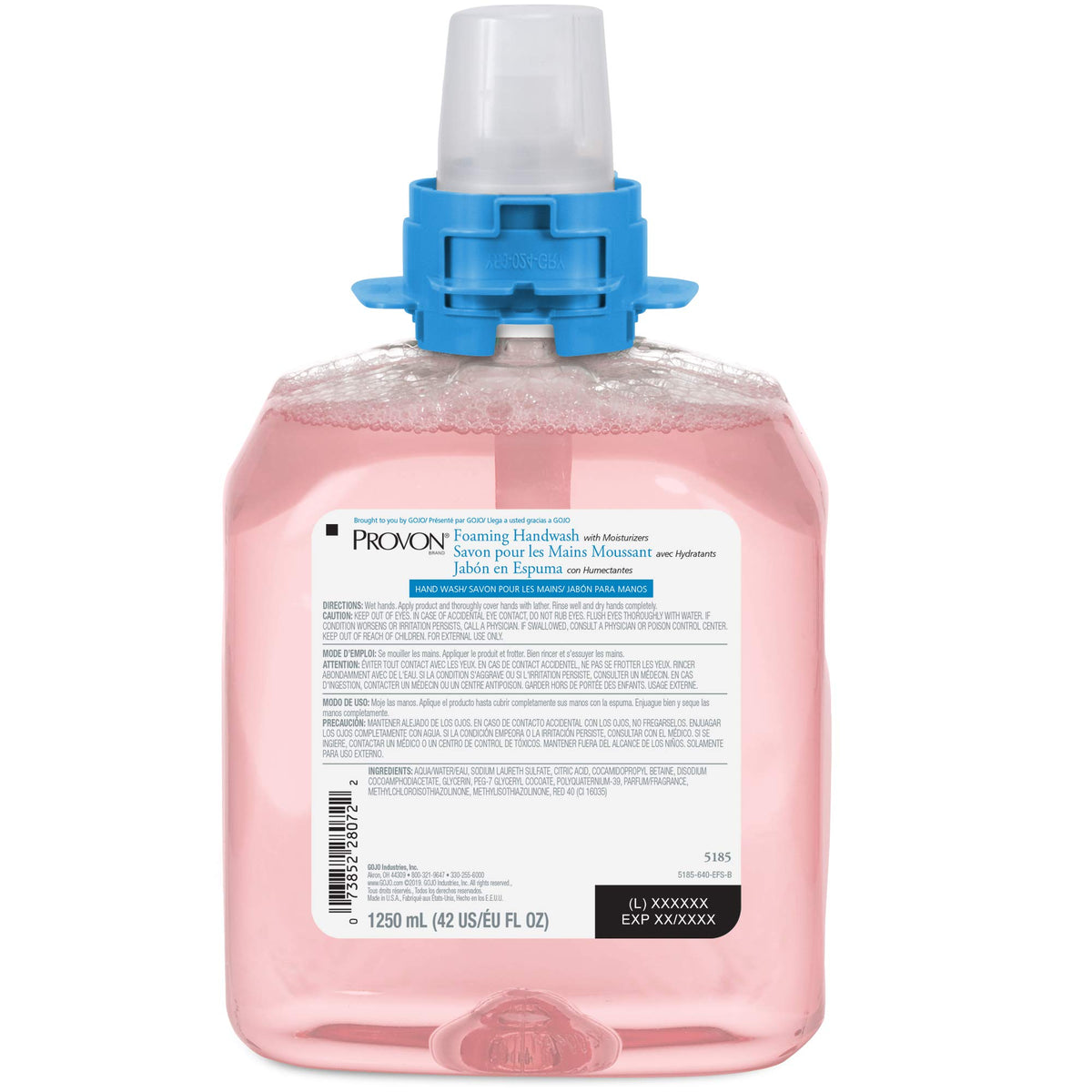GOJO PROVON creamy foam texture on hand illustrating gentle moisturizers