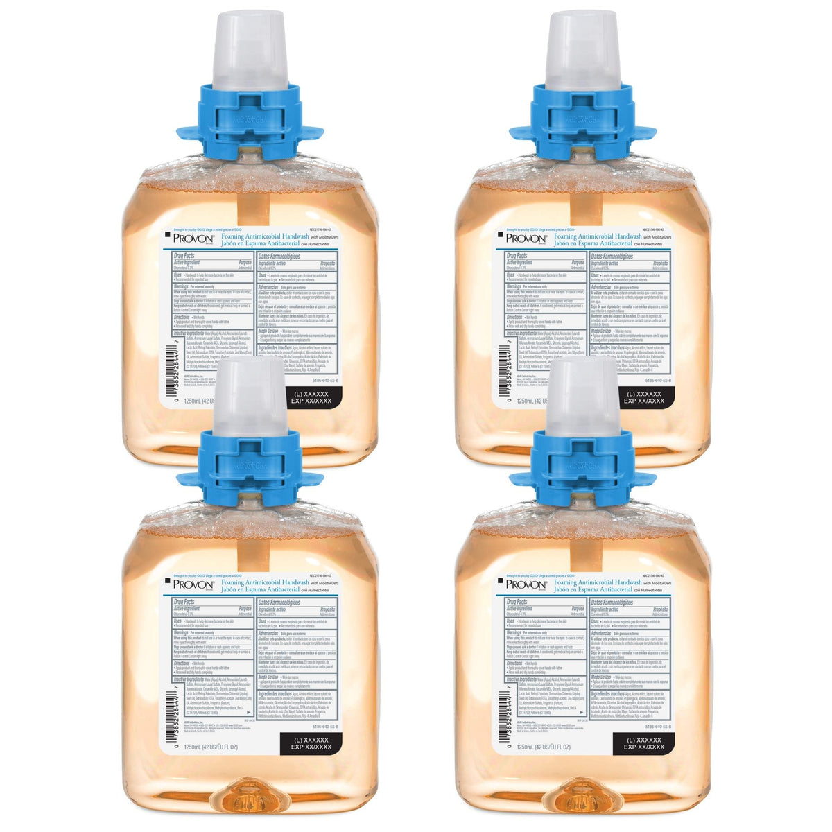 GOJO Provon front packaging showing refill and capacity, clear identification benefit