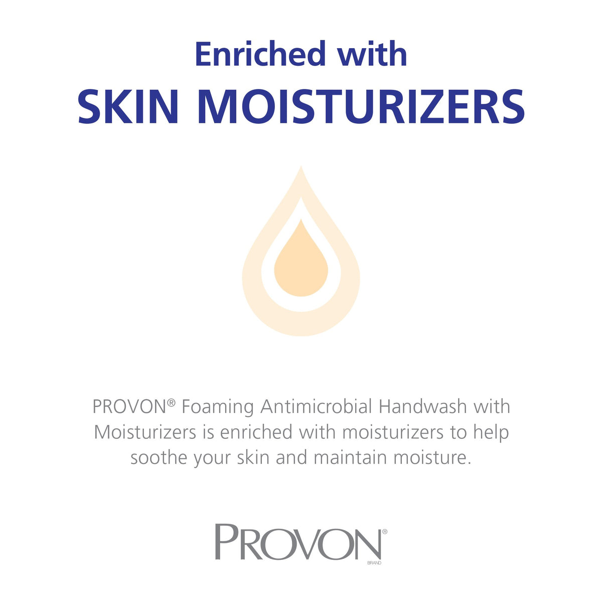 GOJO Provon label and ingredient panel highlighting PCMX and moisturizers benefit