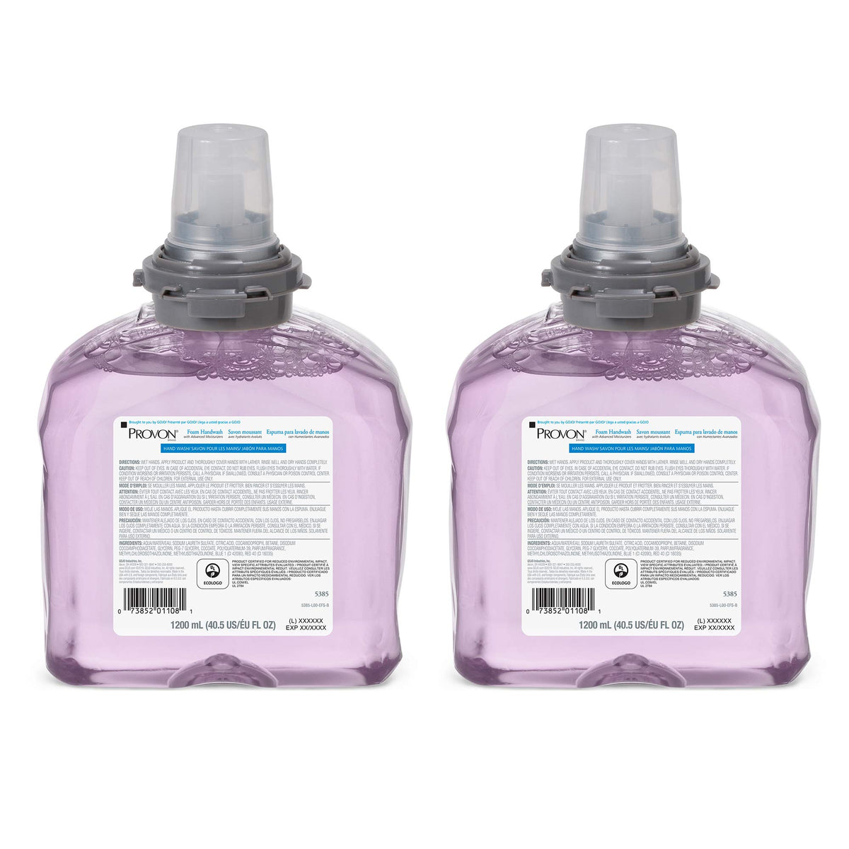 GOJO PROVON front view showing cranberry formula and refill benefit