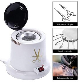 GoLashFun sterilizer closeup controls and switch for quick preheat and simple operation