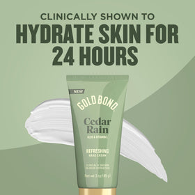 Close-up of gold bond ingredient aloe vera gel to refresh and soothe skin