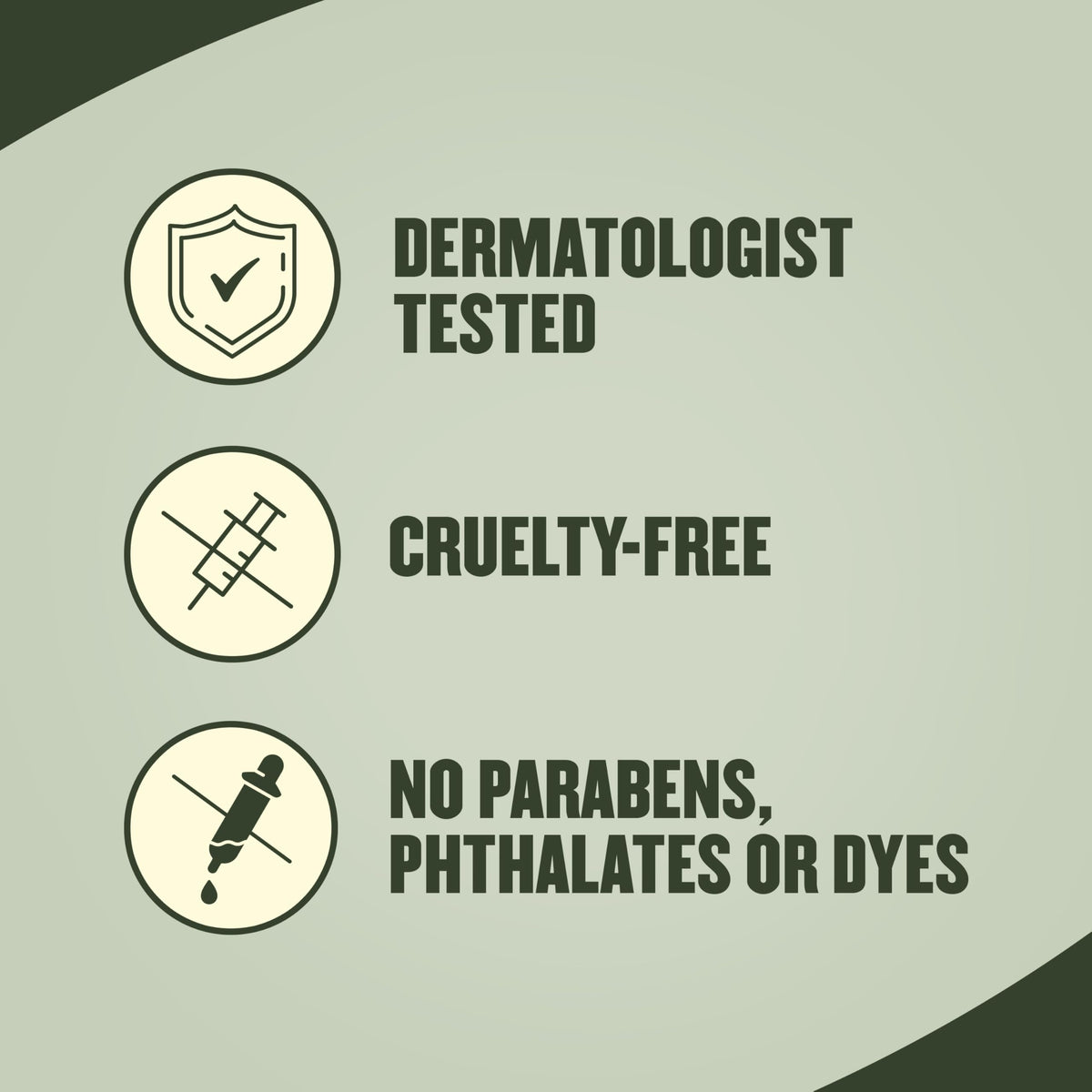 Gold Bond tube label highlighting dermatologist-tested, paraben-free formulation